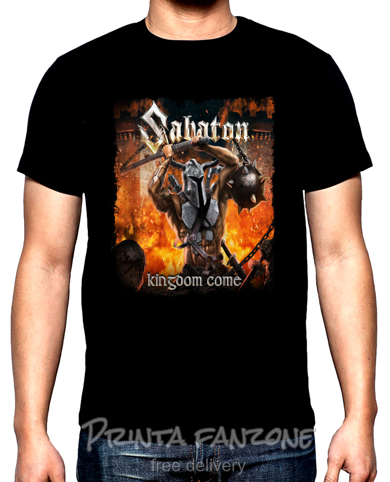 T-SHIRTS Sabaton, Kingdom come, men's t-shirt, 100% cotton, S to 5XL